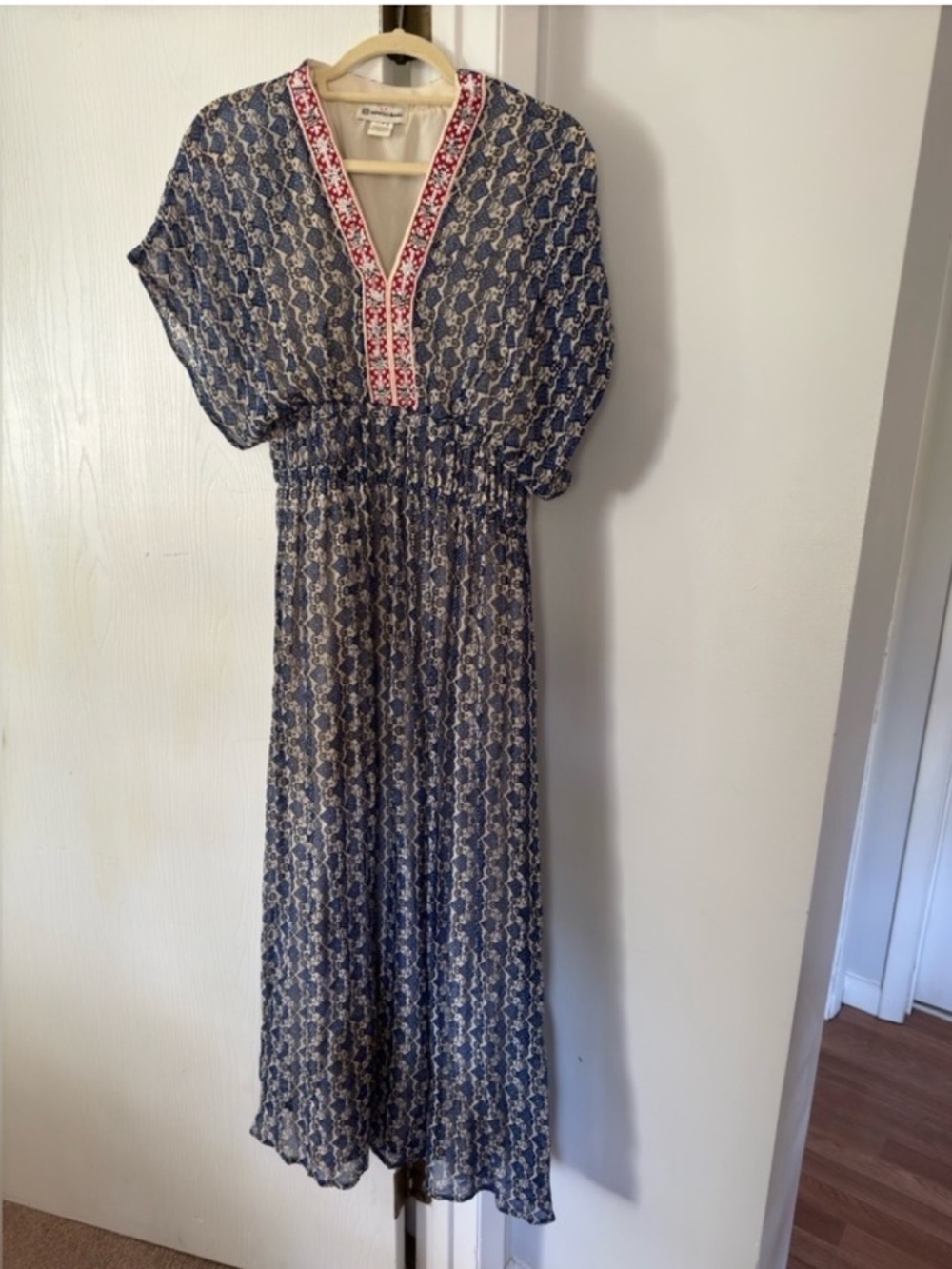Vineet Bahl Anthropologie Oda Embroidered Maxi Dress - Picture 4 of 8